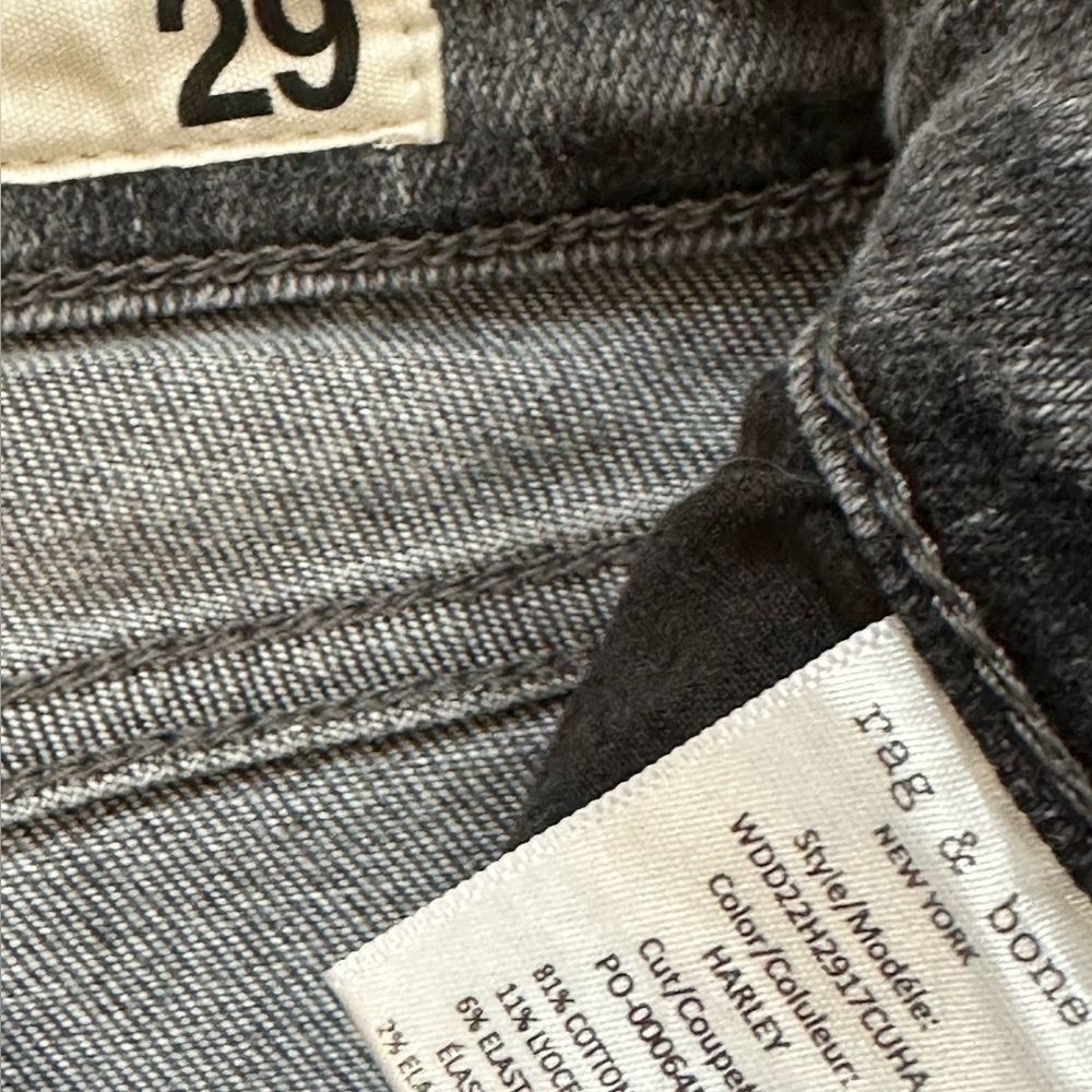 Rag & Bone The Casey Ankle High Rise Flare Jeans Size 29 
Harley Gray Wash - Picture 5 of 9